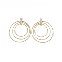 【新品】K18YG ダイヤモンド ピアス 0.62CT