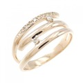 K18PG ダイヤモンド リング 0.10CT