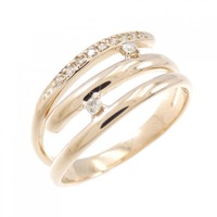 K18PG ダイヤモンド リング 0.10CT
