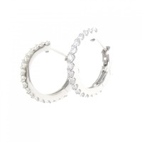 【新品】PT ダイヤモンド ピアス 0.408CT