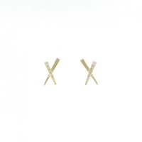 【新品】K18YG ダイヤモンド ピアス 0.06CT