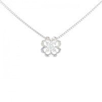 K18WG/750WG ダイヤモンド ネックレス 0.30CT
