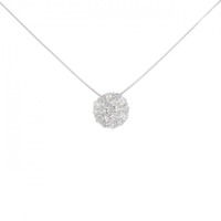 K18WG ダイヤモンド ネックレス 1.00CT