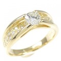 K18YG ダイヤモンド リング 0.322CT