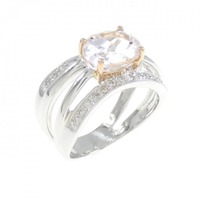 K18WG/K18PG スポジュメン リング 2.34CT