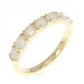 K18YG オパール リング 0.20CT