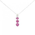 K18WG ルビー ネックレス 1.37CT