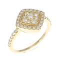K18YG ダイヤモンド リング 0.50CT