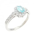 PT パライバトルマリン リング 0.26CT