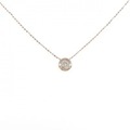 K18PG ダイヤモンド ネックレス 0.2CT