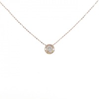 K18PG ダイヤモンド ネックレス 0.2CT
