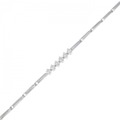 K18WG ダイヤモンド ブレスレット 0.19CT