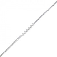 K18WG ダイヤモンド ブレスレット 0.19CT