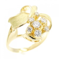 K18YG ダイヤモンド リング 0.21CT