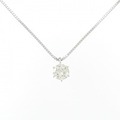 PT ソリティア ダイヤモンド ネックレス 0.712CT
