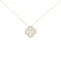【リメイク】K18YG フラワー ダイヤモンド ネックレス 0.30CT