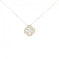 【リメイク】K18YG フラワー ダイヤモンド ネックレス 0.30CT