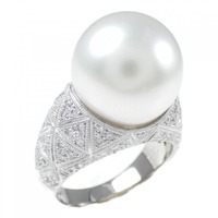 PT 白蝶パール リング 13.8mm
