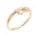 K18PG ダイヤモンド リング 0.15CT