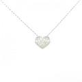 K18WG ハート ダイヤモンド ネックレス 0.30CT