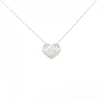 K18WG ハート ダイヤモンド ネックレス 0.30CT
