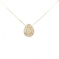 K18YG 2WAY ダイヤモンド ネックレス 0.32CT