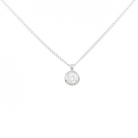 PT ソリティア ダイヤモンド ネックレス 0.24CT