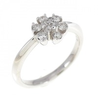 PT フラワー ダイヤモンド リング 0.20CT