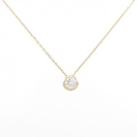 K18YG ソリティア ダイヤモンド ネックレス 0.20CT