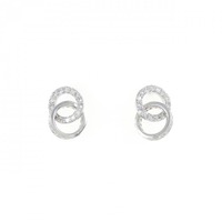 K18WG ダイヤモンド ピアス 0.40CT