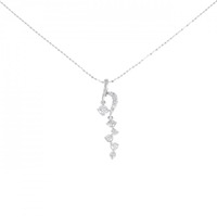 K18WG/750WG ダイヤモンド ネックレス 0.52CT