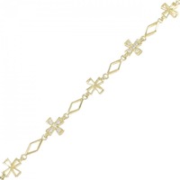 K18YG ダイヤモンド ブレスレット 0.20CT