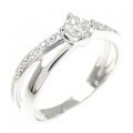 K18WG ダイヤモンド リング 0.2CT