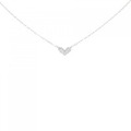 K18WG ハート ダイヤモンド ネックレス 0.10CT