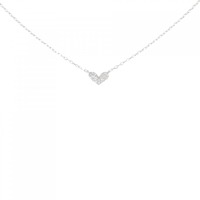 K18WG ハート ダイヤモンド ネックレス 0.10CT