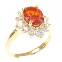 K18YG オパール リング 0.80CT