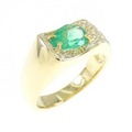 K18YG エメラルド リング 0.71CT