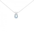 PT フラワー アクアマリン ネックレス 0.90CT