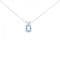 PT フラワー アクアマリン ネックレス 0.90CT