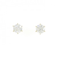 【新品】K18YG ダイヤモンド ピアス 0.70CT 0.70CT E SI2 3EXT