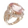 K18PG モルガナイト リング 12.33CT