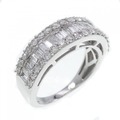 K18WG ダイヤモンド リング 1.10CT