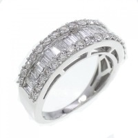 K18WG ダイヤモンド リング 1.10CT