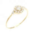 【リメイク】K18YG ダイヤモンド リング 0.22CT