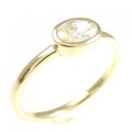 K18YG ダイヤモンド リング 0.32CT