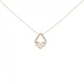 K18YG ダイヤモンド ネックレス 0.11CT