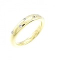 K18YG ダイヤモンド ピンキー リング 0.08CT