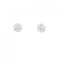 【リメイク】K18YG フラワー ダイヤモンド ピアス 0.30CT