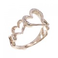 セイレーン アズーロ ハート ダイヤモンド リング 0.06CT