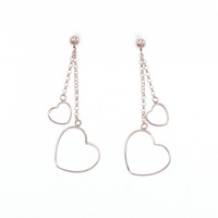 K14PG ハート ピアス